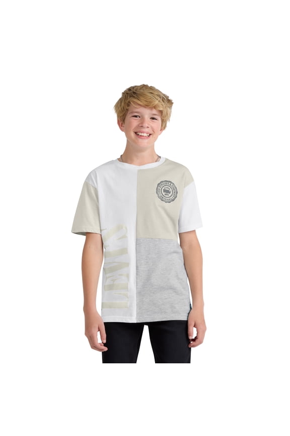 Boys' Colorblocked Graphic Tee with Short Sleeves, Sizes 8-20
