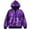Purple, variant on Fgnfyis Winter Coats for Men Sequin Zip up Long Sleeve Party Disco Sparkly Hooded Jacket Tops Mens Jacket BK2 M