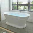 thumbnail image 2 of Vanity Art 59" X 30" Acrylic Freestanding Bathtub, 2 of 10