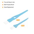 thumbnail image 3 of Uxcell Shaver Cleaning Brush with Blue Handle White Nylon Bristles 2 Sizes, 8 Counts, 3 of 5