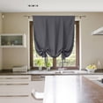 thumbnail image 5 of Xiao Hua Cortinas cortas opacas - Cortina con bolsillo para barra de 100*120 cm, medias cortinas gris oscuro para ventanas, cortinas opacas de poliéster de 2 piezas, cortinas para ventanas pequeñas,, 5 of 5