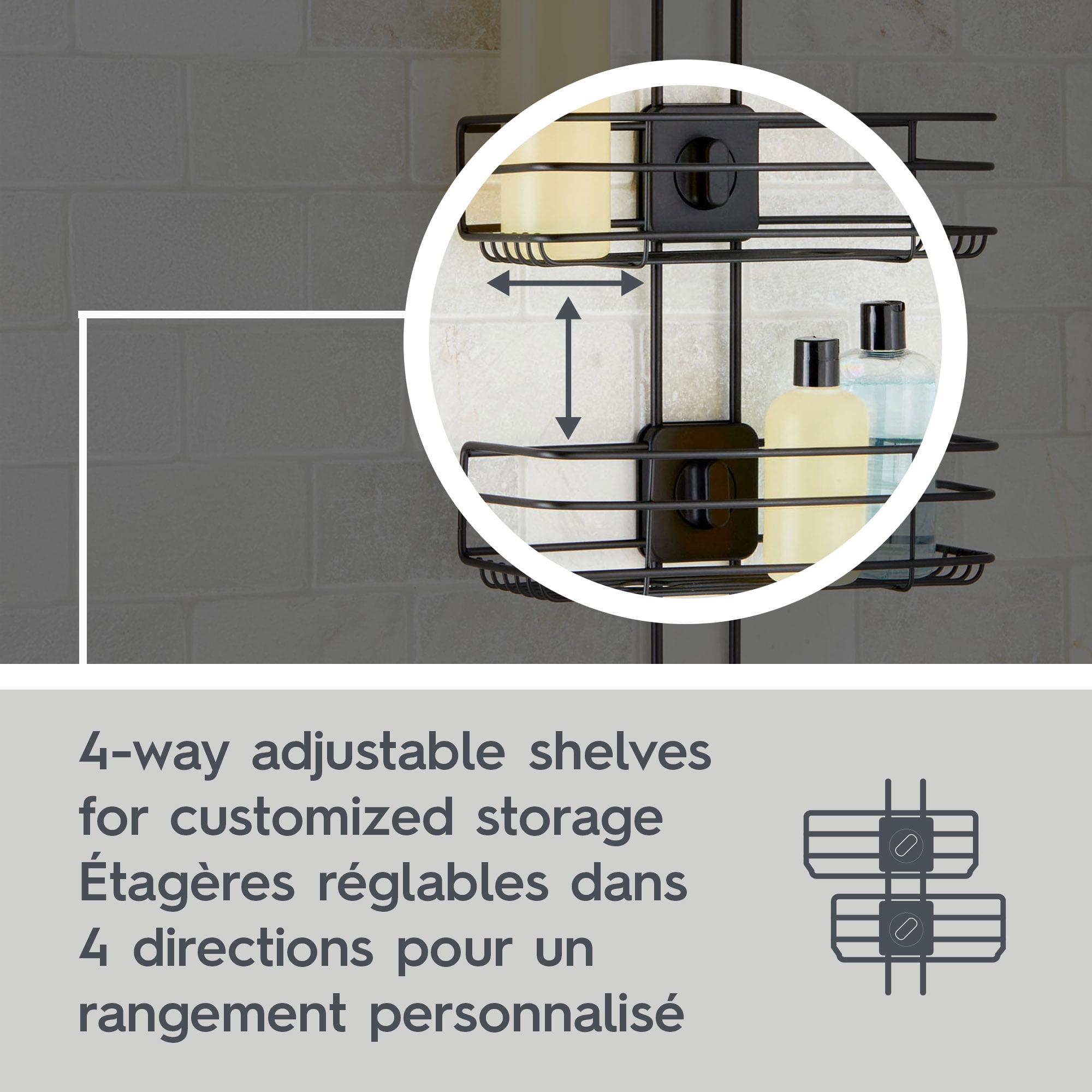 Support de douche ajustable BHG Support de douche ajustable BHG