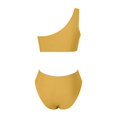 thumbnail image 4 of Glisme One Piece Swimsuit Women Bikini Solid Color Bathing Suits Swimwear Regular Fit Beachwear Yellow, 4 of 5