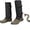 Black, variant on Unisex Adjustable Outdoor Snake-Resistant Leg Gaiters, Water-Resistant Oxford Fabric, Adjustable Snug Fit, for Hiking, Hunting, Outdoor Work