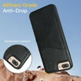 thumbnail image 4 of Allytech Wallet Case for iPhone 7 / 8 / SE 2022 & 2020 - 2 Card Holder - Military Grade Drop Protection - Ultra Slim & Protective - Premium PU Leather Shockproof Phone Case for Women & Men - Black, 4 of 7