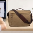 thumbnail image 4 of Bolso de hombro para hombre jinwen ligero para ordenador de negocios Caqui, 4 of 8