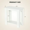 thumbnail image 3 of Gymax 2-Tier End Table Modern Sofa Bedside Table Compact Nightstand with Storage Shelf, 3 of 10