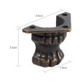 thumbnail image 7 of Tebru Wood Box Brass Corner Protector, 4pcs Antique Brass Jewelry Chest Wood Box Decorative Feet Leg Corner Protector Hardware, Brass Corner Protector, 7 of 7