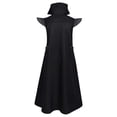 thumbnail image 4 of JOANKDMI Mens Gothic Steampunk Long Vest Sleeveless Victorian Tailcoat Vintage Stand Collar Open Front Trench Coat Jacket for Halloween Renaissance Pirate Cosplay, 4 of 9