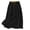Black, variant on Women's Cotton Linen Midi Skirt High Waisted A Line Flowy Swing Boho Long Skirts(Black,L)