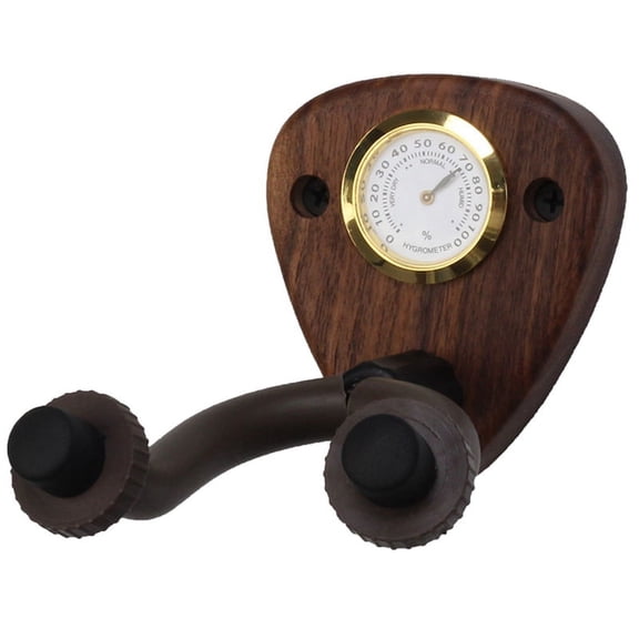 Wood Guitar Holder Hook Stand Wall Mount Guitar Hanger for Acoustic Electric Guitar / Banjo / Dark Wood Color