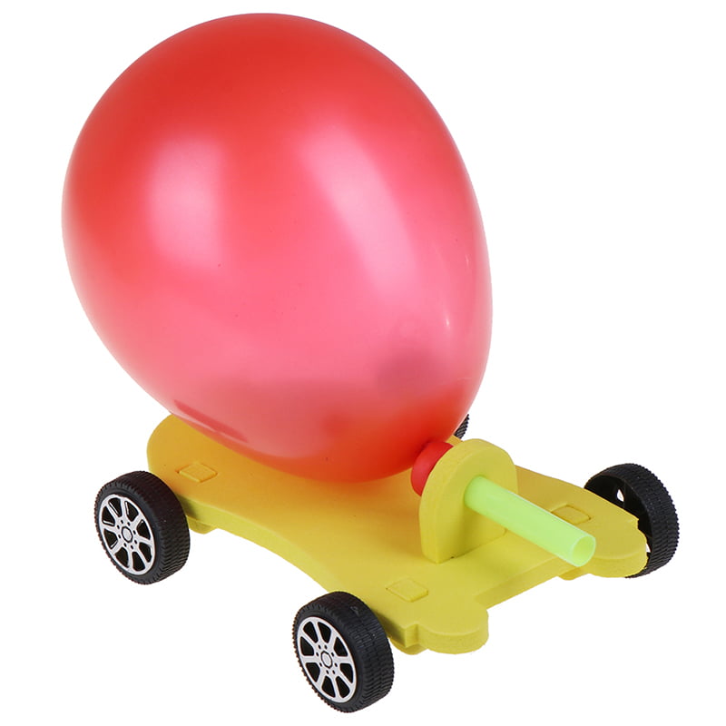Children Science Educational Balloon Power Car Model Handmade Diy ToyLD 