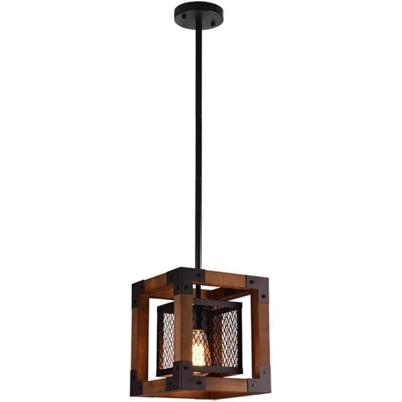 JYDQM American Retro Industrial Style Solid Wood Chandelier Creative Solid Wood Lamp Restaurant Living Room Hotel Lamps