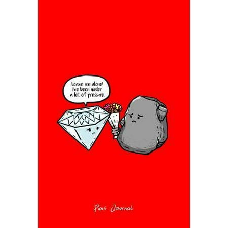 Puns Journal: Dot Grid Journal - Under Pressure Diamonds Funny Sayings Rocks Puns Jokes Gift - Red Dotted Diary, Planner, Gratitude, (Best Red Dot For Ar15 Under 100)