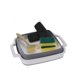 thumbnail image 1 of Foldable camping dishwashing tub - 10 liters - Portable dishwashing bowl including accessories - dishwashing set folding bowl wash basin basket for excursion festival picnic, 1 of 4