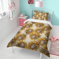 thumbnail image 4 of Sunflower Duvet Cover and Pillowcase Set for Single Bedding, Bedroom Accessories for Kids Teens, 4 of 5