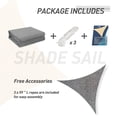 thumbnail image 5 of EAGLE PEAK Sun Shade Sail Triangle Canopy 16' x 16' x 16' UV Block Awning for Outdoor Patio Lawn Garden Backyard Deck (Graphite), 5 of 9