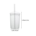 thumbnail image 2 of Glass Straw Cup Large Capacity Glass Cup Household Beverage Cup Glass Drinking Cup, 2 of 3