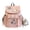 Pink, variant on Y2K Backpack 14.96 Inch Nylon Polka Dot Lace Large Capacity for Shopping Outdoor Family Outings (Yellow)