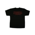 thumbnail image 4 of Stranger Things Men's Spray Paint Outline Title Logo Big & Tall T-Shirt, 4 of 5