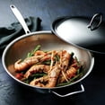 thumbnail image 5 of Tramontina Signature 12.5-Inch Tri-Ply Clad Stainless Steel Wok, Induction Ready, Oven-Safe, Dishwasher Safe, 5 of 9