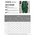 thumbnail image 2 of Weardear Women's Extra Long Hoodie with Pocket Loose Solid Color Long Sleeve Pullover Sweatshirt Tops Dark Green,L, 2 of 7