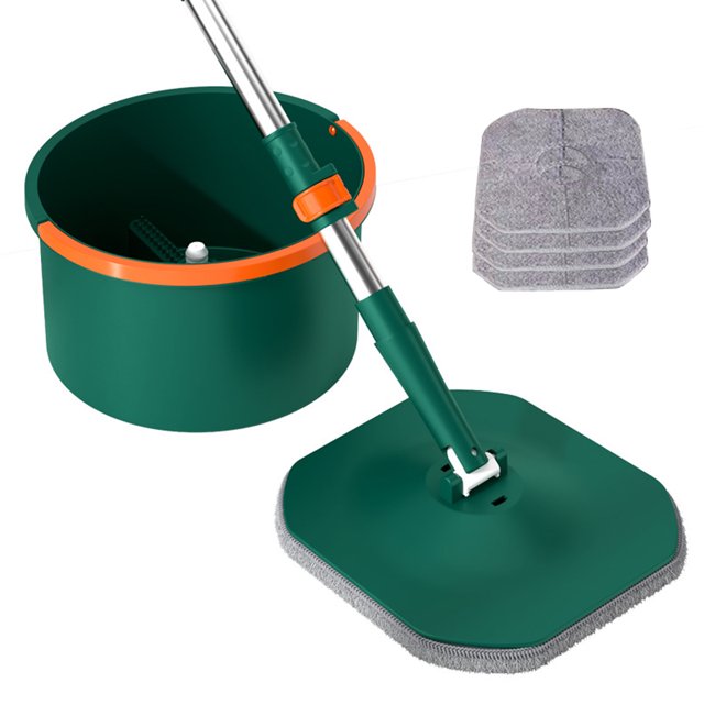 Fregona Hogar Persona Perezosa Trapeador Manos Libres Artefacto Limpiador Sucio Separador Trapeador Automático Giratorio Trapeador Plano Trapeador Limpio