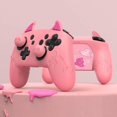thumbnail image 4 of PlayVital Cute Demon Silicone Grip Cover for Nintendo Switch Pro Controller, Anti-Slip, Kawaii Protective Skin with Joystick Caps and Stickers – Compatible with Nintendo Switch Pro- Pink, 4 of 9