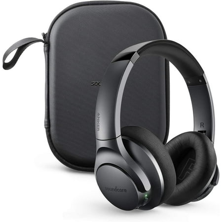 Soundcore Life Q20 Wireless Bluetooth Over Ear Headphones wih Case, Active Noise Cancelling|Black