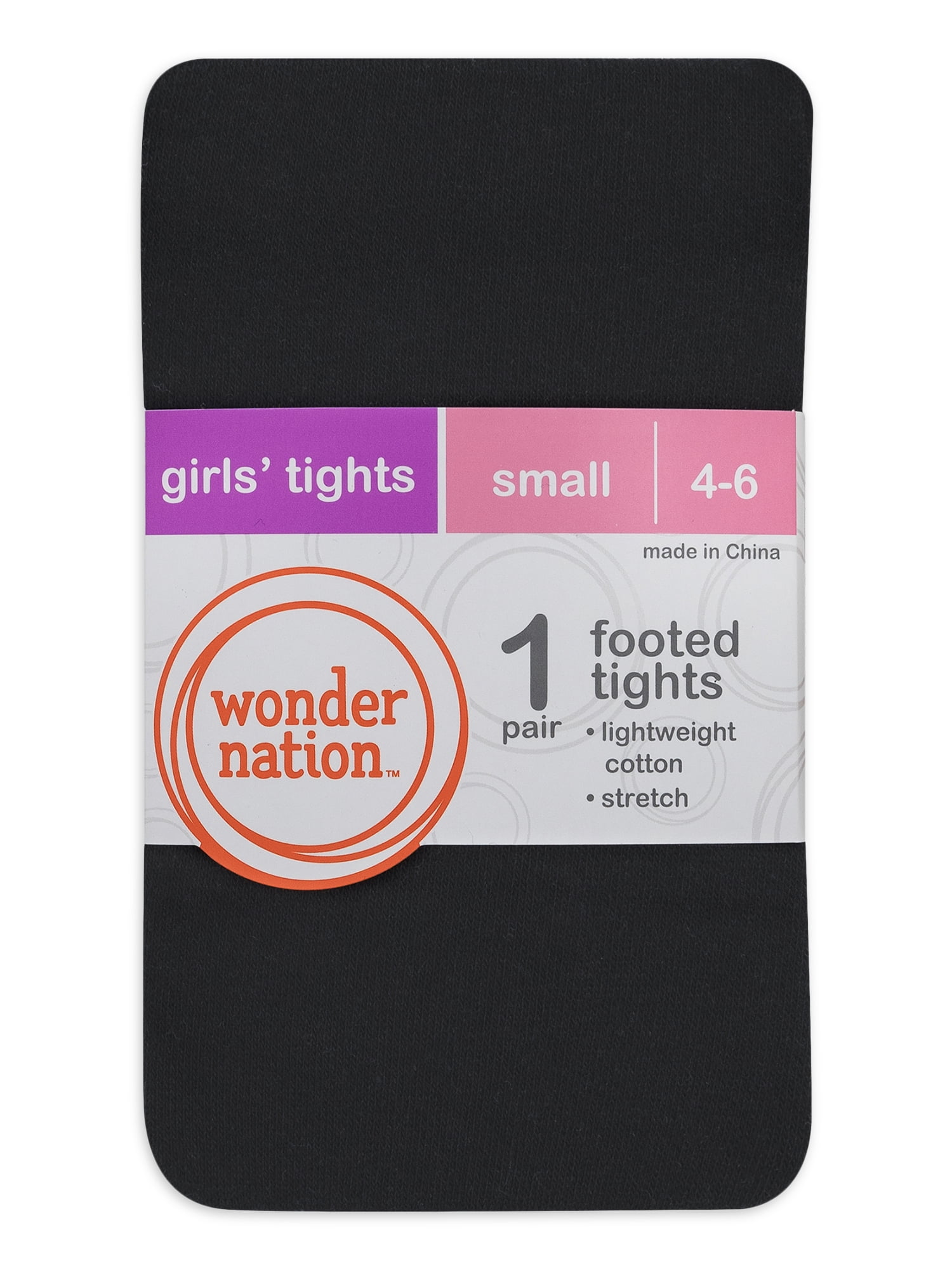Wonder Nation Girls All Season Tights, 1-Pack