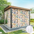 thumbnail image 6 of Outdoor Curtains for Patio Waterproof, Colorful Eucalyptus Leaves Outdoor Privacy Panels Grommet, Watercolor Botanical Modern Art Blackout Outside Curtains for Porch/Cabana 54"x84", 1 Panel, 6 of 8