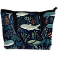 thumbnail image 2 of Whale Stylish Canvas Leather Mix Handbag for Women | Twill Sponge Jeanette Material | 30x10.5x39cm Size | Fashionable Tote Bag for Everyday Use, 2 of 5