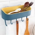 thumbnail image 4 of Adhesive Shower Caddy Bathroom Shelf Wall Mount Shower Shelf Holder - Dark blue, 4 of 6