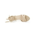 thumbnail image 4 of BLISSFUL STEP Women's Solid Color Lace up High Block Heeled Sandals, 4 of 7