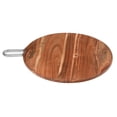 thumbnail image 1 of IH Casa Decor Natural Acacia Wood Round Board Avec Poignée En Nickel, 1 of 4