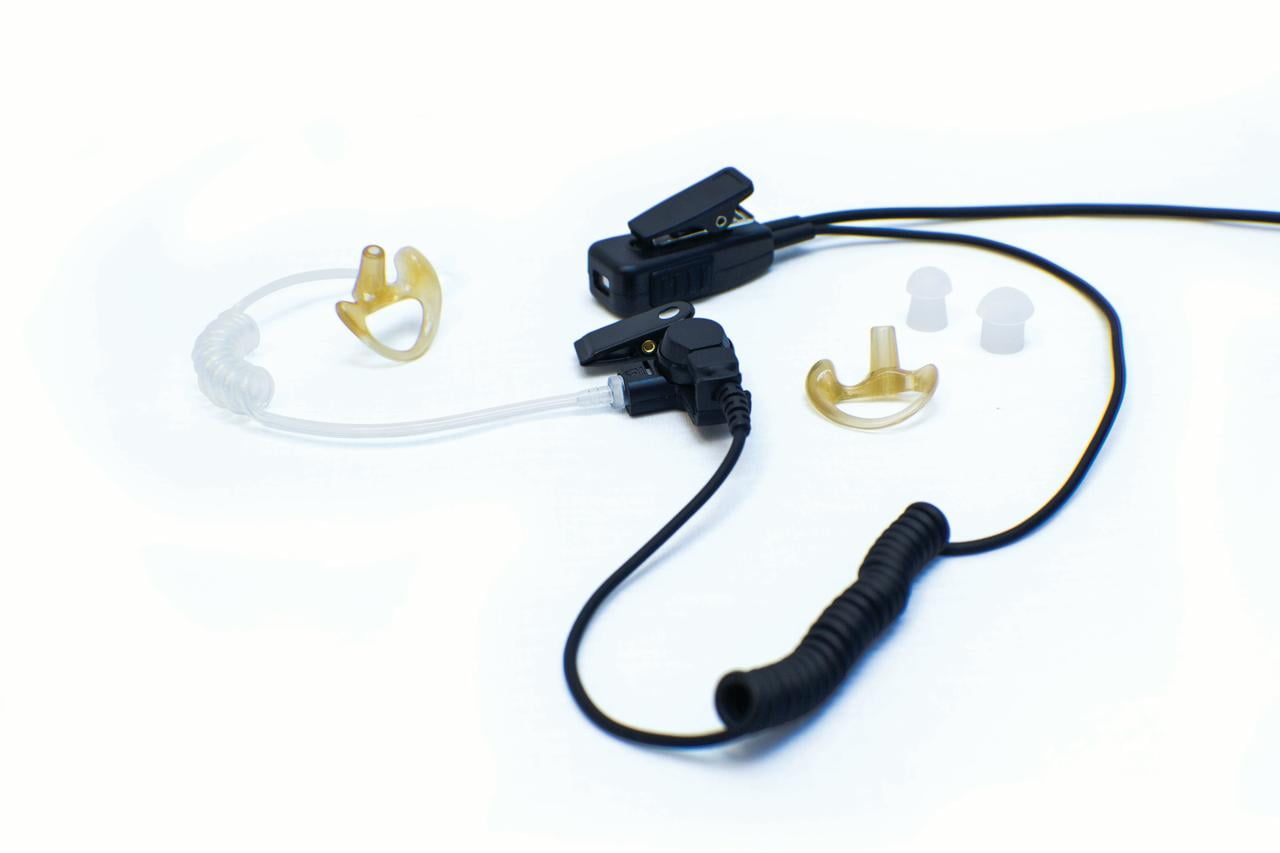Single Wire Surveillance Earpiece Mic For Vertex Standard Vx 231 Vx 261 Vx 351 Vx 450 And Evx Digital Series Walmart Com