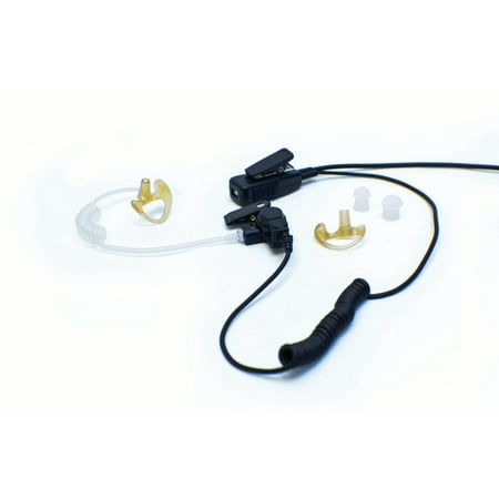 Single-Wire Surveillance Earpiece Mic Kit for Motorola Radios CP200 CP200XLS CP200D CP185 EP450 S47 Professional Series