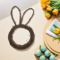 thumbnail image 5 of OFFIGAM Bunny Wreath Decoration Rattan Multi-Color Spring Easter Door Hanging Ornament 1 Set, 5 of 6