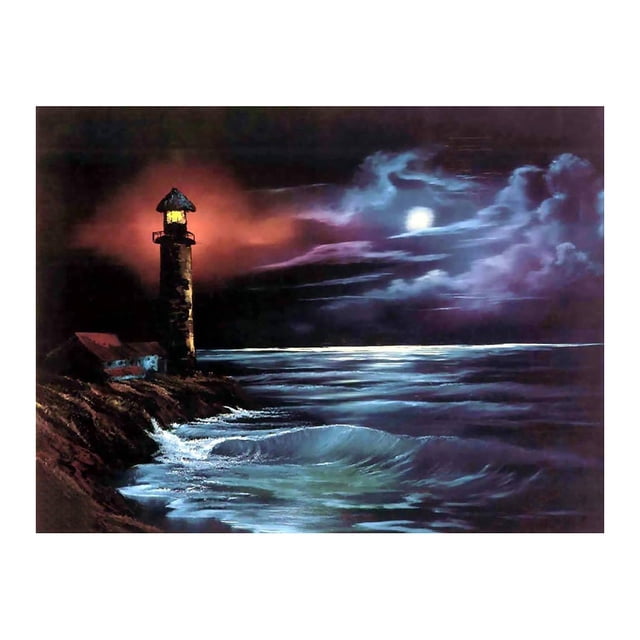 Taladro pintura de diamante (DF2814) Torre DIY Kits de bordado cuadrado completo punto de cruz 40x50cm Hugtrwg Para estrenar