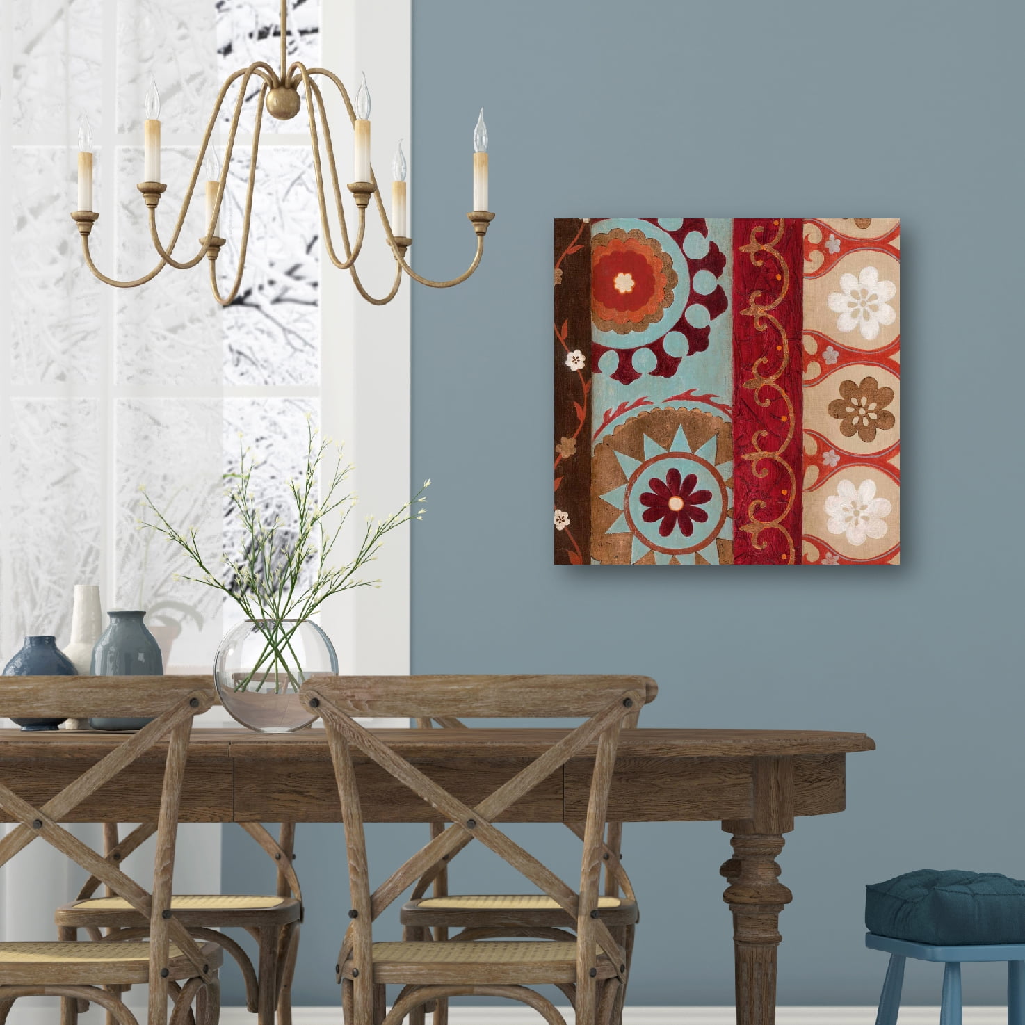 Suzani II Gallery-Wrapped Canvas Wall Art, 16x16