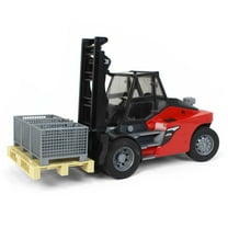 Bruder 02513 Linde HT160 Forklift w/ Pallet and 3 Pallet Cages