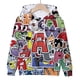 thumbnail image 3 of Sudadera con capucha y estampado de alfabeto de dibujos animados, estilo Harajuku, de manga larga, para niños y niñas, ropa informal para otoño, 3 of 5