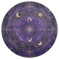thumbnail image 2 of Round Placemats Plate Mats 15 Inch Non-Slip Heat Resistant Washable PVC Set Table Decoration for Kitchen Dining Purple Celestial Pattern, 2 of 6