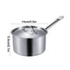 thumbnail image 3 of Cazo de Acero Inoxidable, Olla de Cocina, Hervidor de Leche con Mango de Toque Frío, 14cm de Diámetro, 30cm de Largo para Cocinas de Gas, Eléctricas e Inducción., 3 of 6