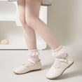 thumbnail image 4 of 3/5 Pairs Baby Girls Ruffle Socks Toddler Kids Girls Eyelet Frilly Socks for Little Children's Age 1-7T, 4 of 7