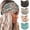 Bohemian, variant on Boho Wide Headbands Floral Printed Turban Wraps Knotted Non Slip Hairbands Elastic Workout Running Yoga Hair Scarfs Bohemian Hair Accessories for Women 4 count (Bohemian)
