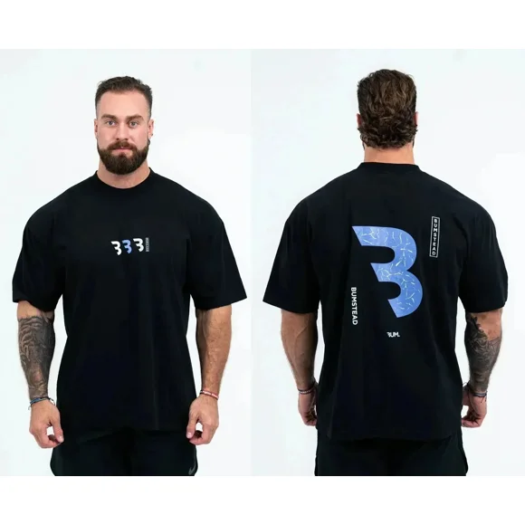T-Shirt d'Été Jogger Nouveau Gym pour Hommes T-Shirt Homme Vintage Surdimensionné T-Shirt CBUM Coton Sports Entraînement Physique T-Shirt Course Entraînement T-Shirts LS
