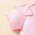 thumbnail image 4 of Sunnyoo Girls Ruffles Short Sleeve Romper Cartoon Bear Prints Skirt Headband Outfits, 4 of 8