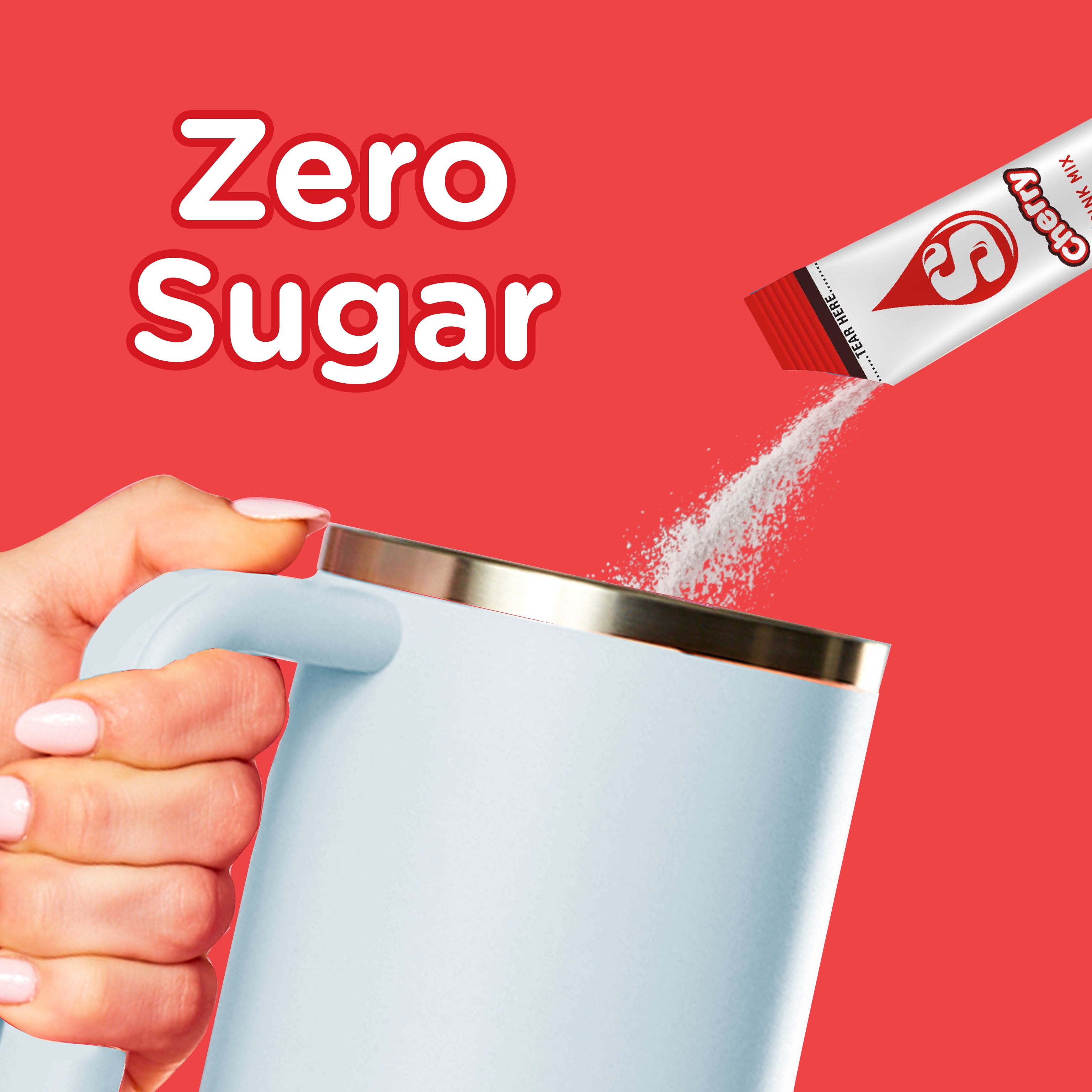 (3 pack) Starburst Zero Sugar Singles-to-Go Powdered Drink Mix, Cherry, 6 Count Packets