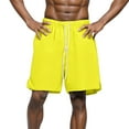 thumbnail image 3 of Bcfgryg Men's Loose Fit Relaxed Five Inch Shorts For Summer Men's Shorts Yellow XXL, 3 of 4